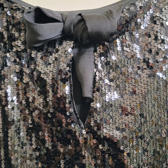 Nine West Black Sequin Blouse - Picture 4 of 6
